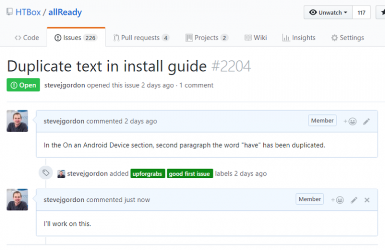 Working On Your First Github Issue Steve Gordon Code With Steve